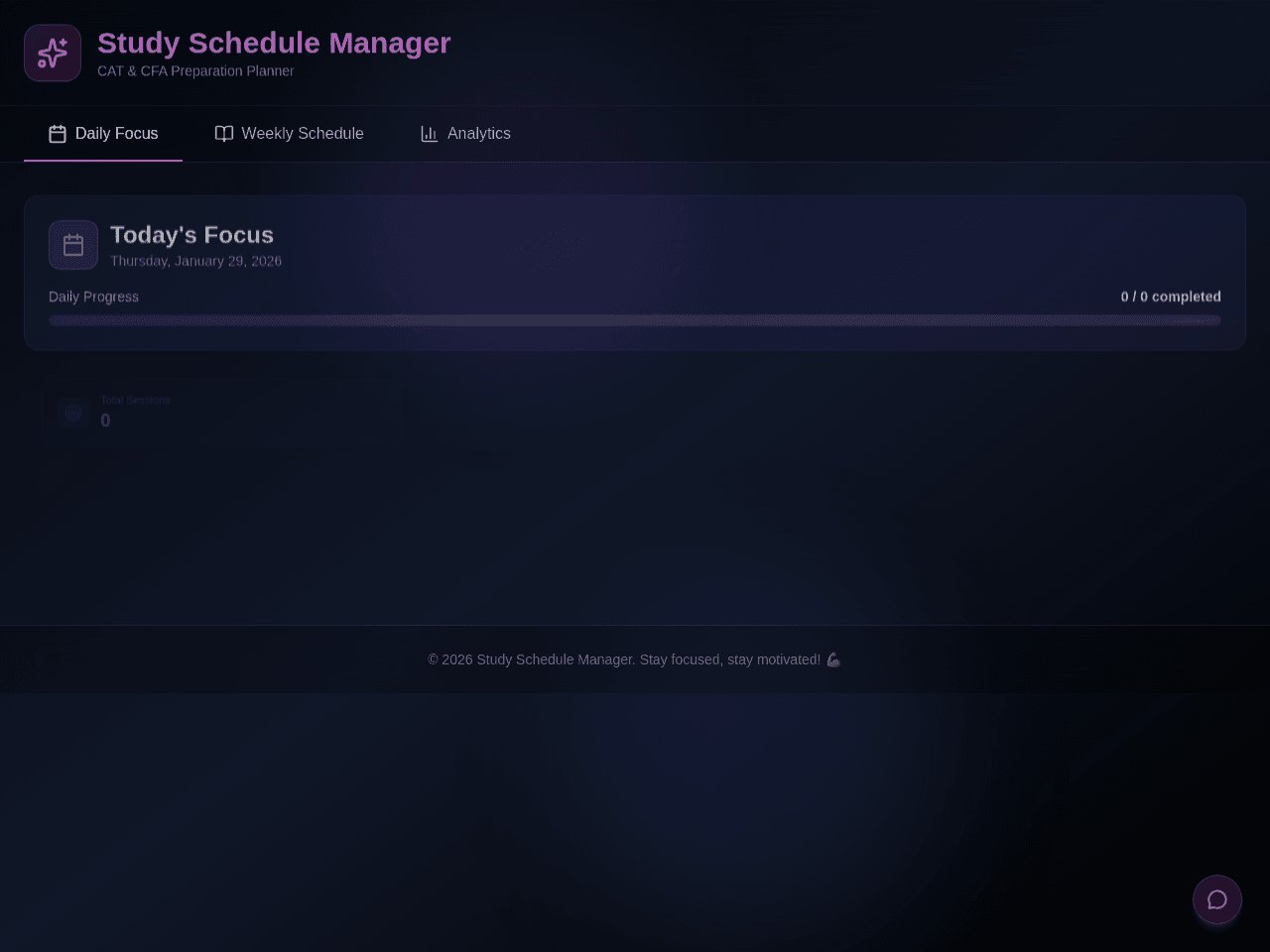 Schedule Flow Dashboard