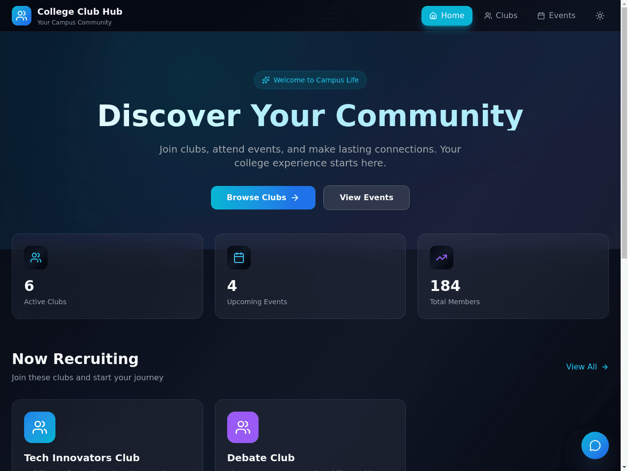 Club Connect Portal
