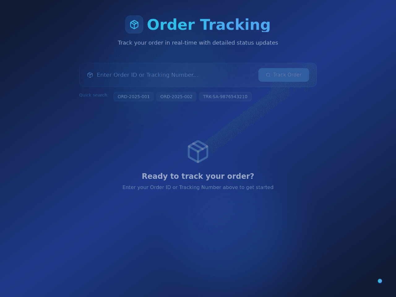 Order Process Dashboard