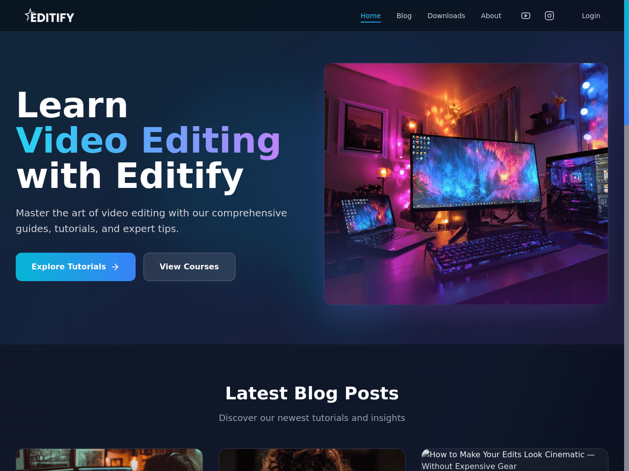 Editify Dashboard