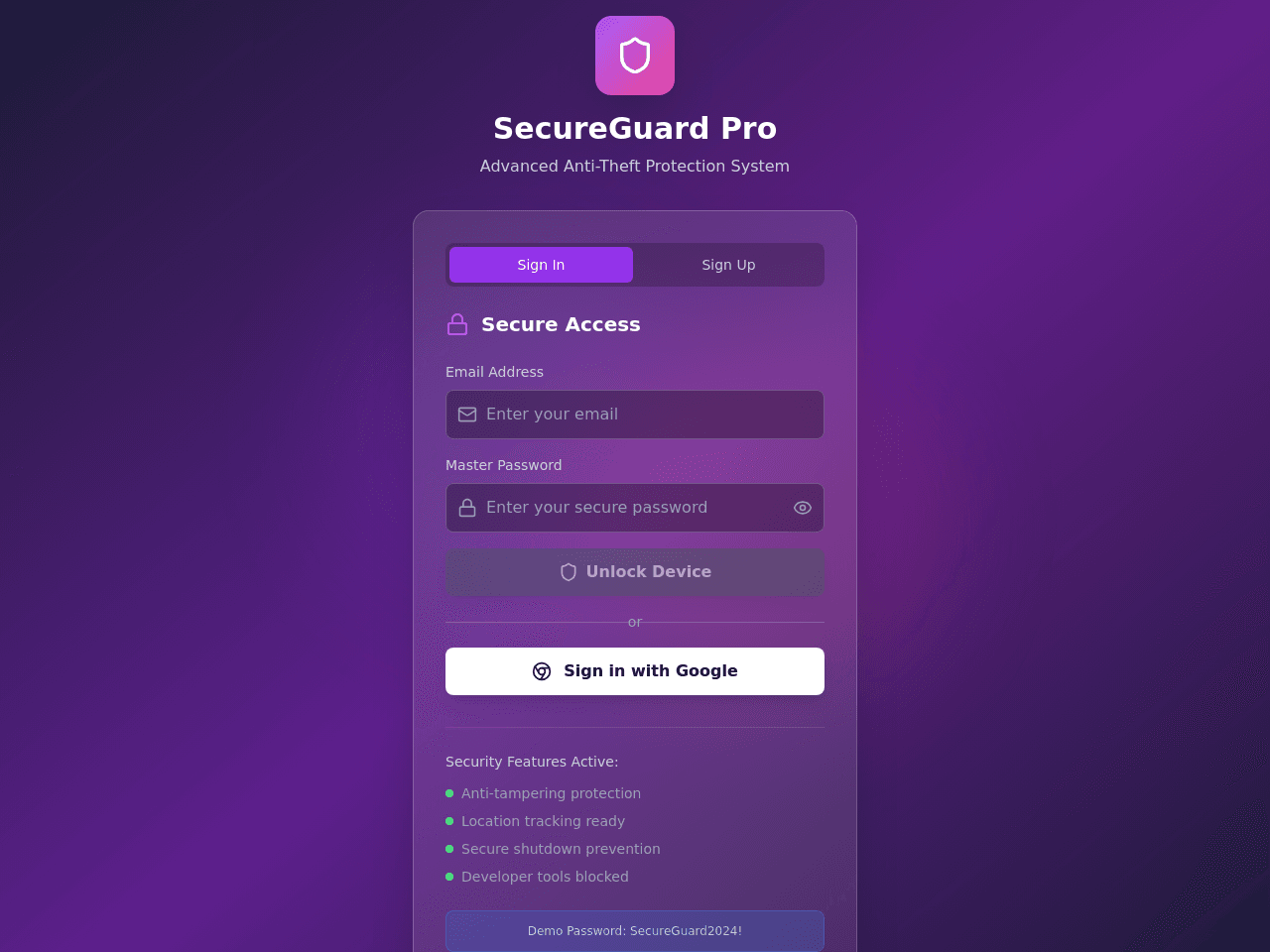 Secure Tracker
