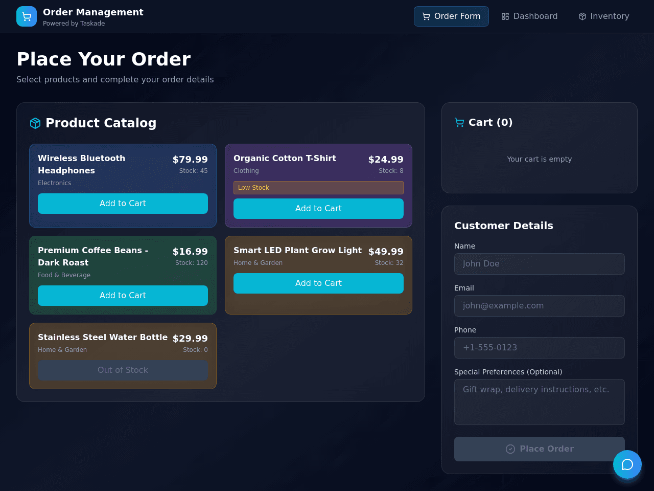 Order Flow Manager