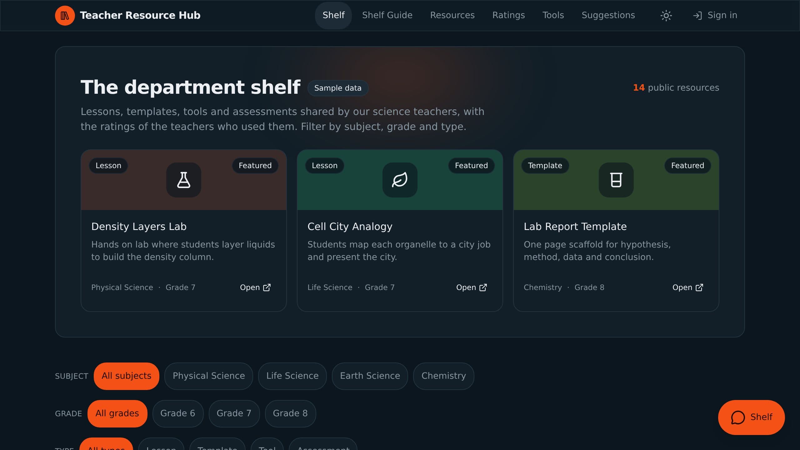 Teacher Resource Hub preview