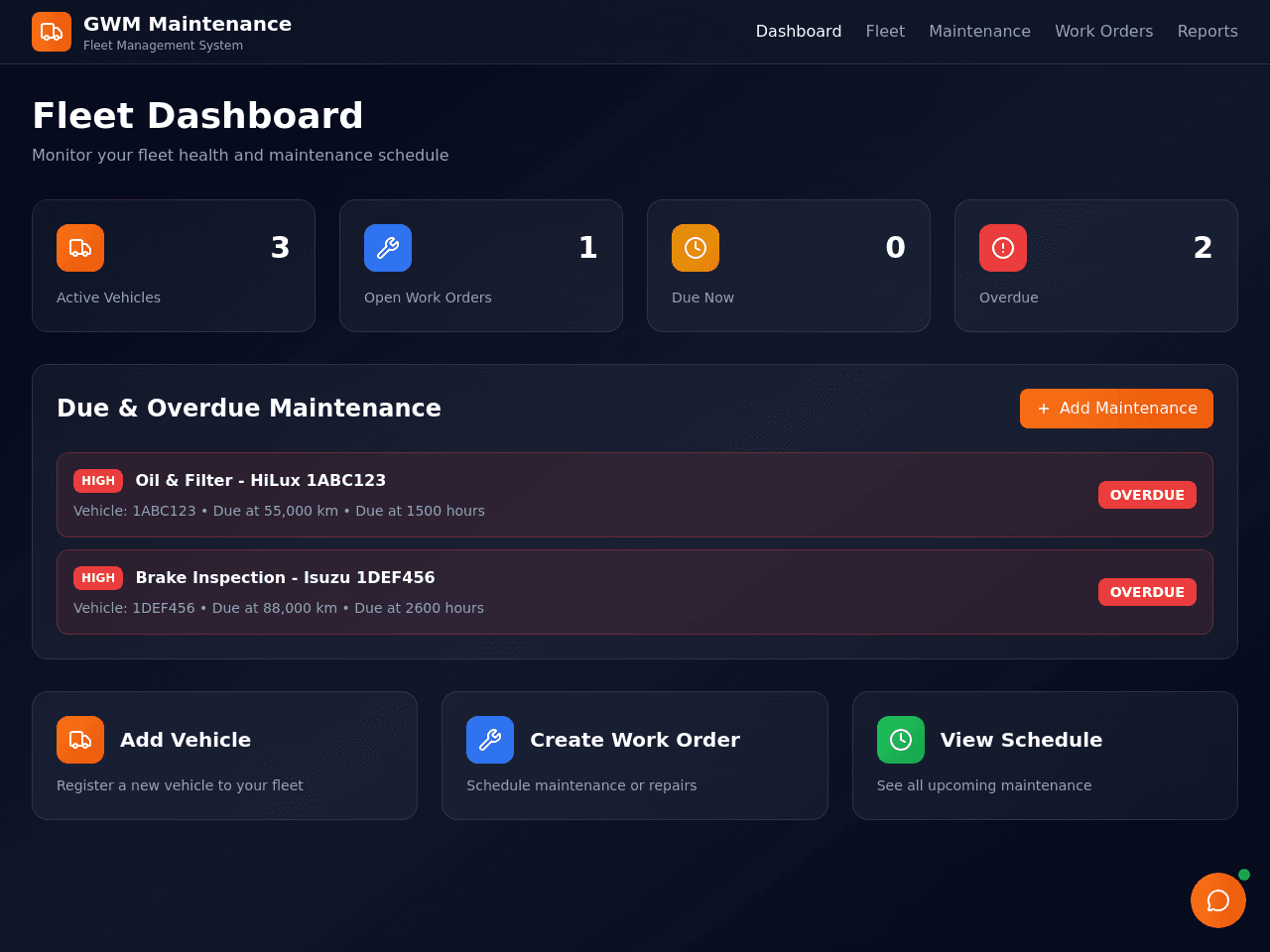 Fleet Care Portal