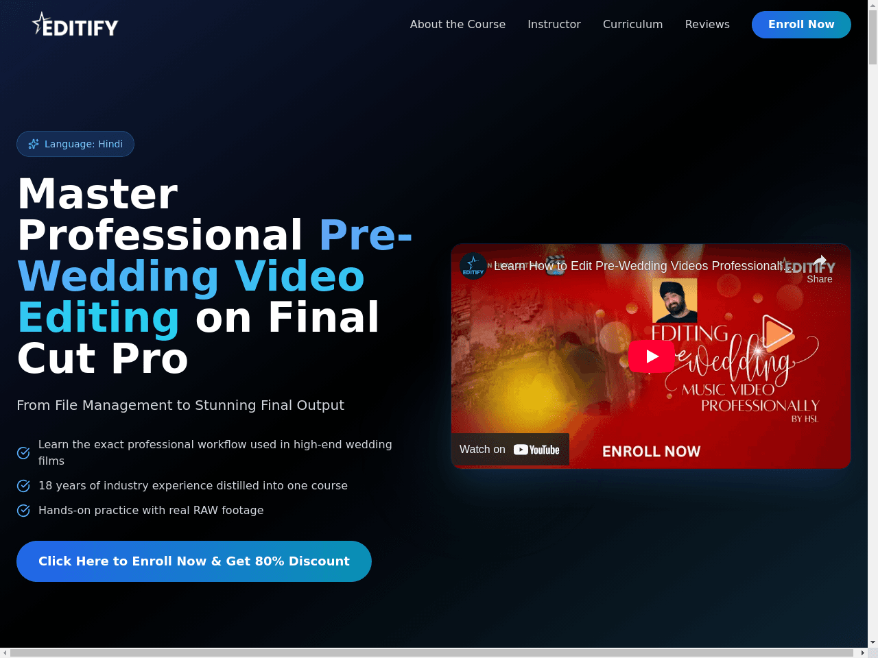 Cinematic Course Portal