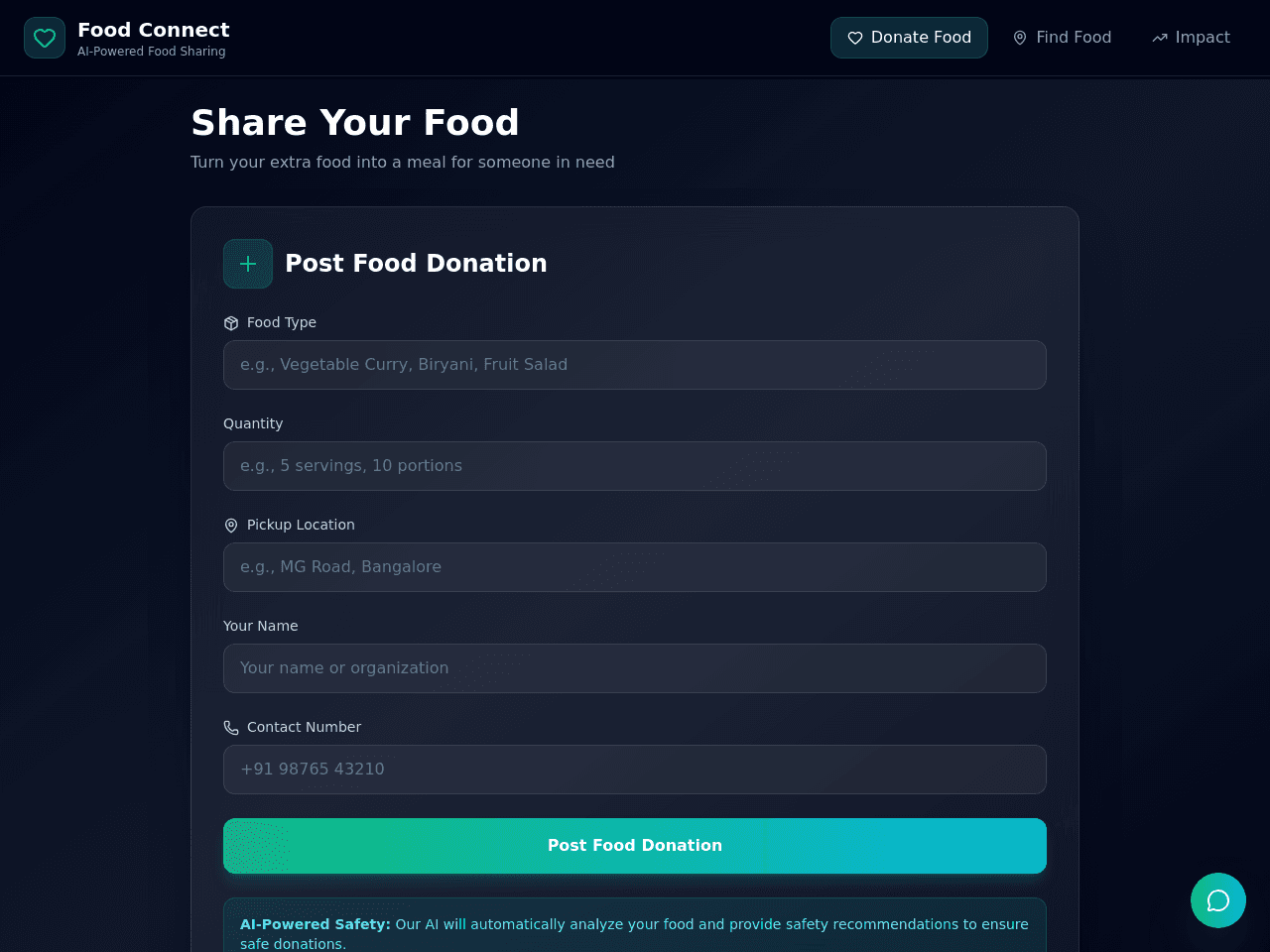 Food Donation Portal