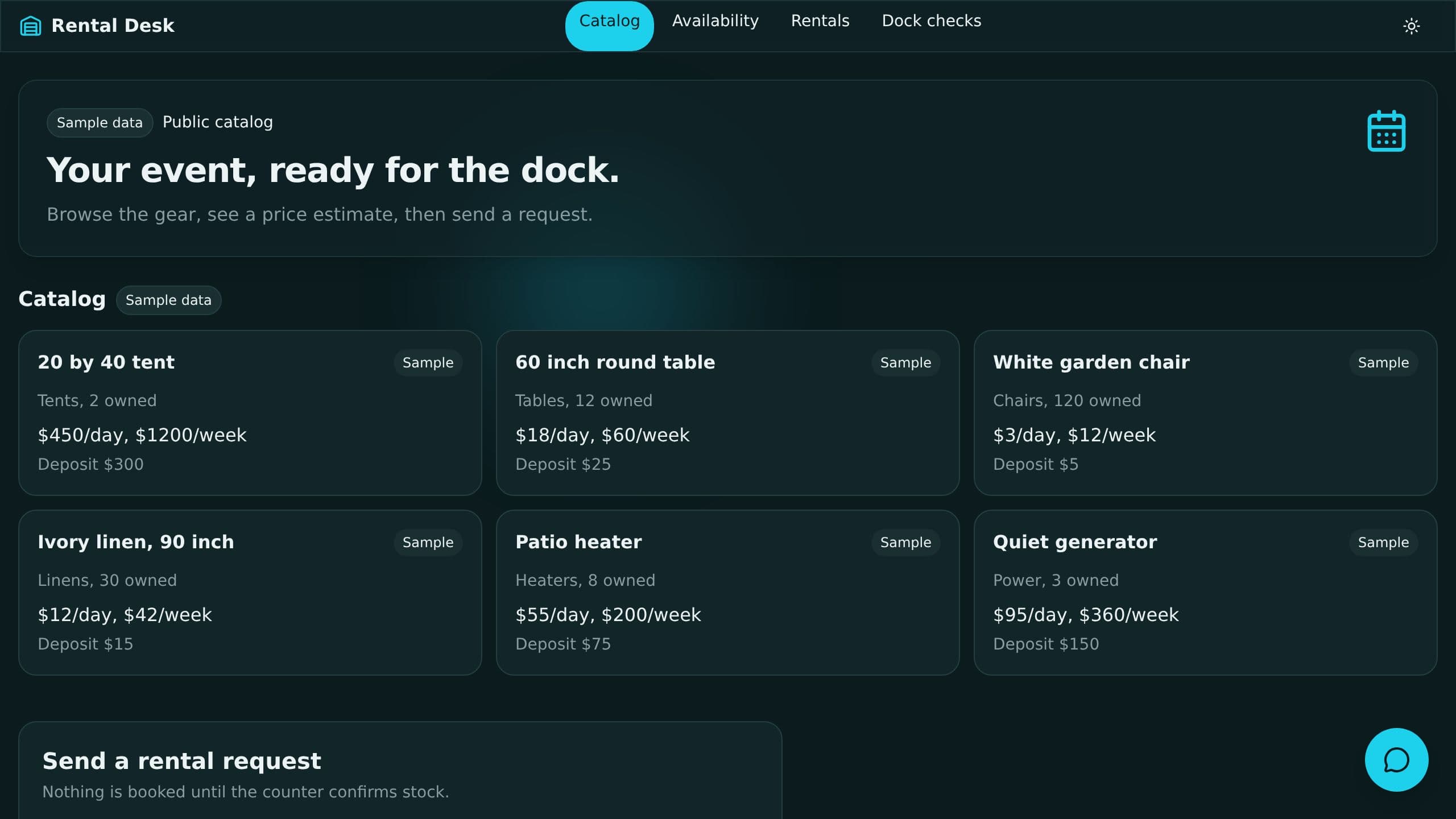 Rental Desk preview