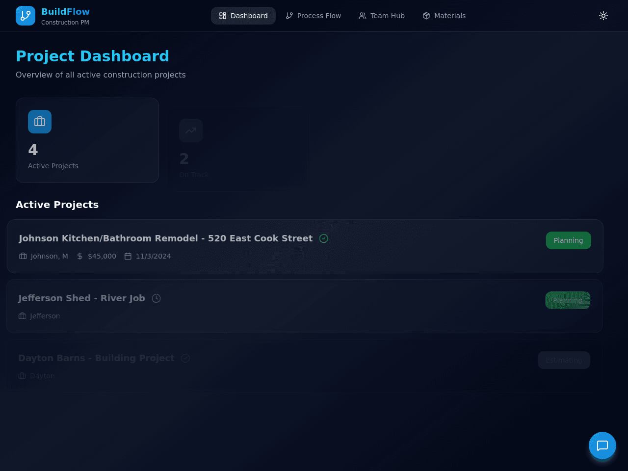 Flow Process Dashboard