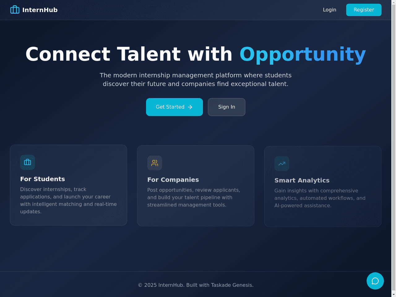Internship Management Portal