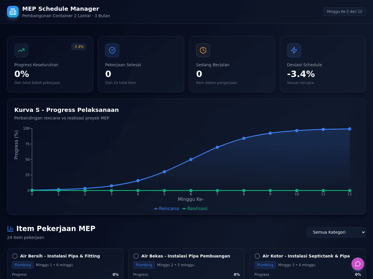 Build Schedule Portal
