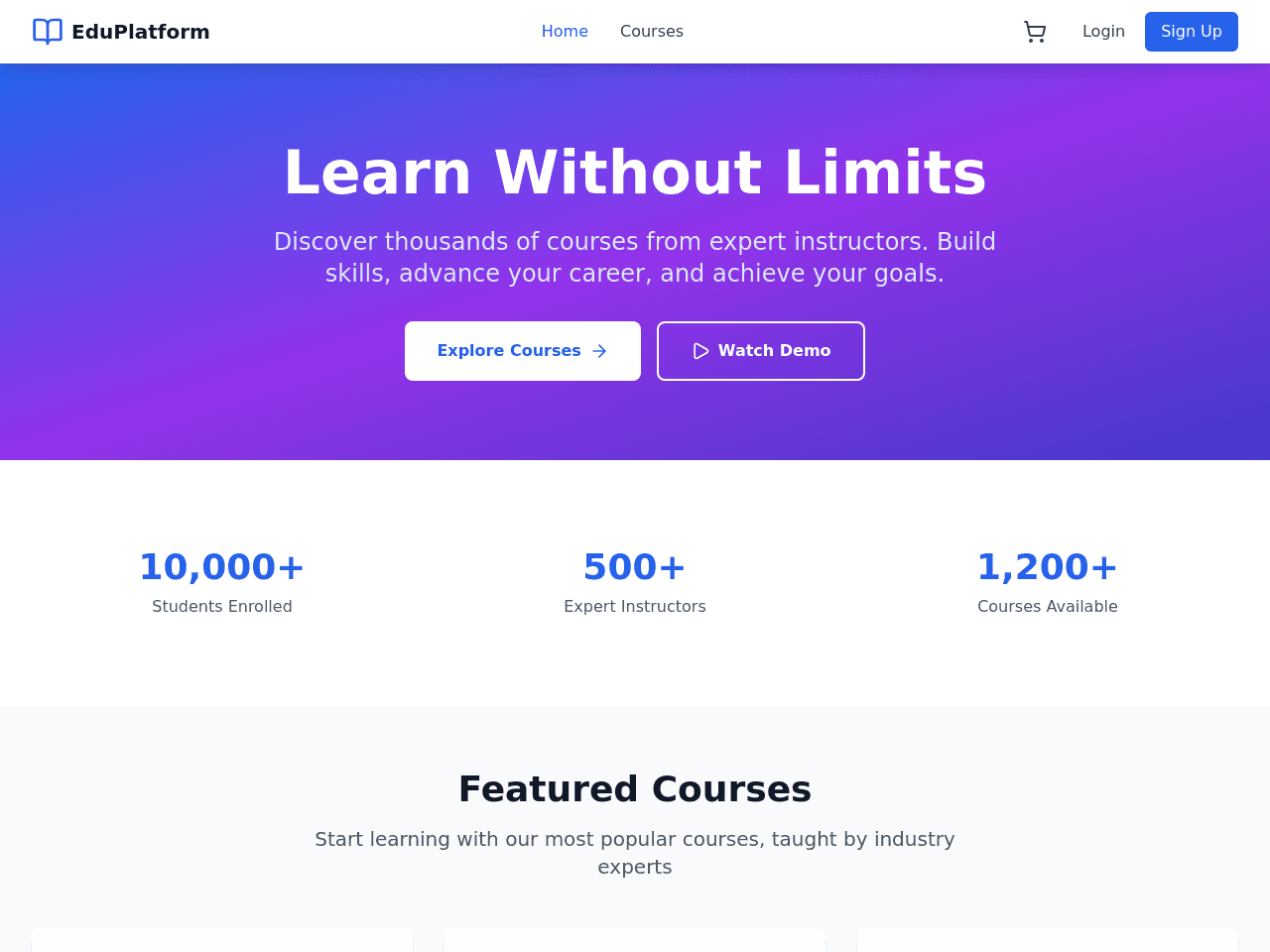 Course Shop Builder