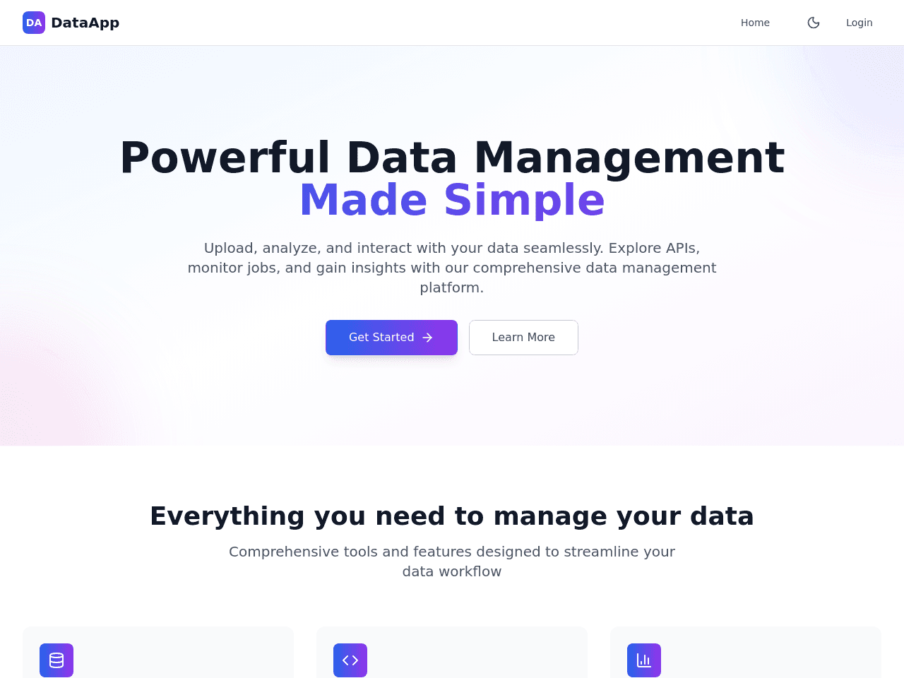 React Tailwind Interface