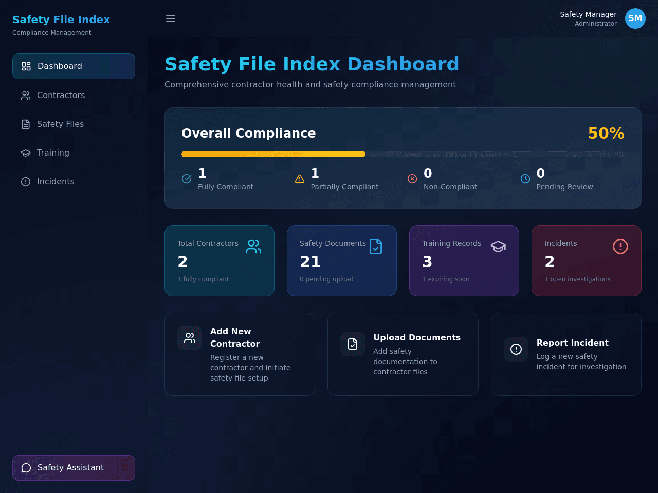 Safety Compliance Portal