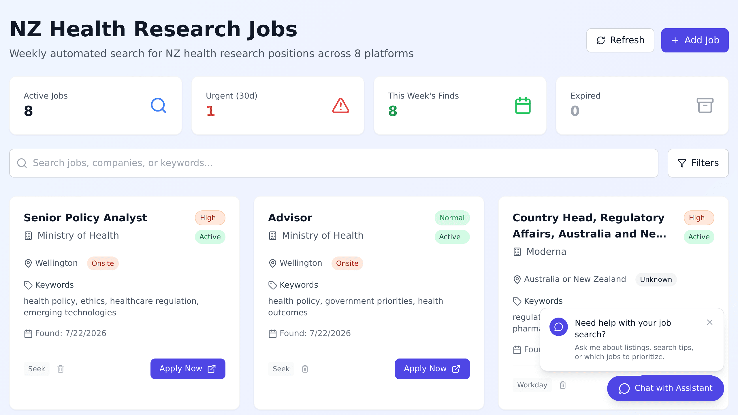 Morning Job Scout