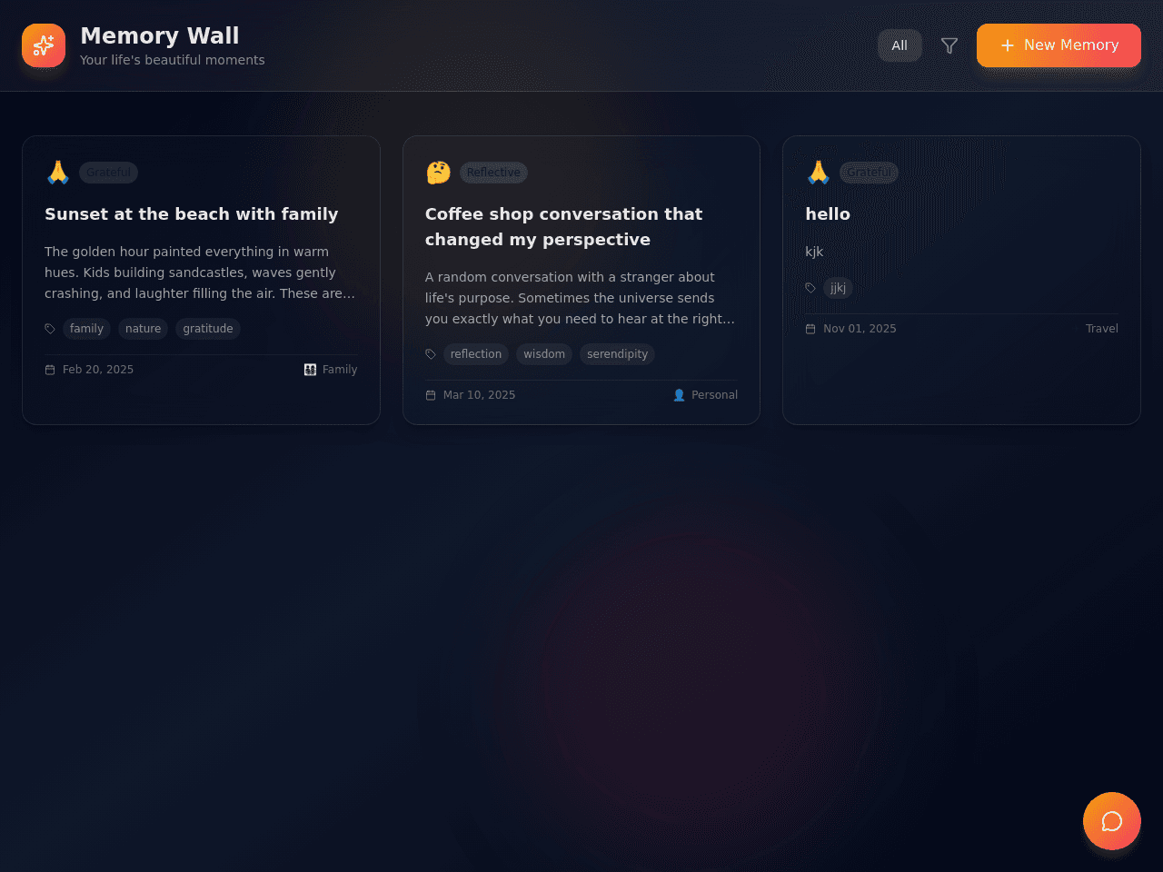 Memory Note Portal