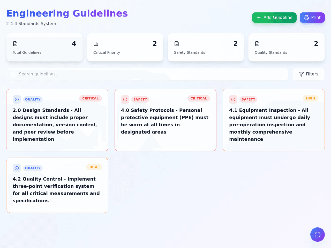 Guideline Blueprint