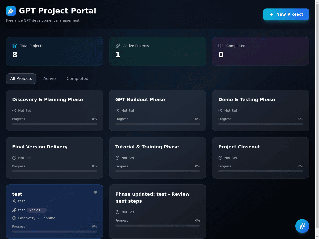 GPT Project Portal