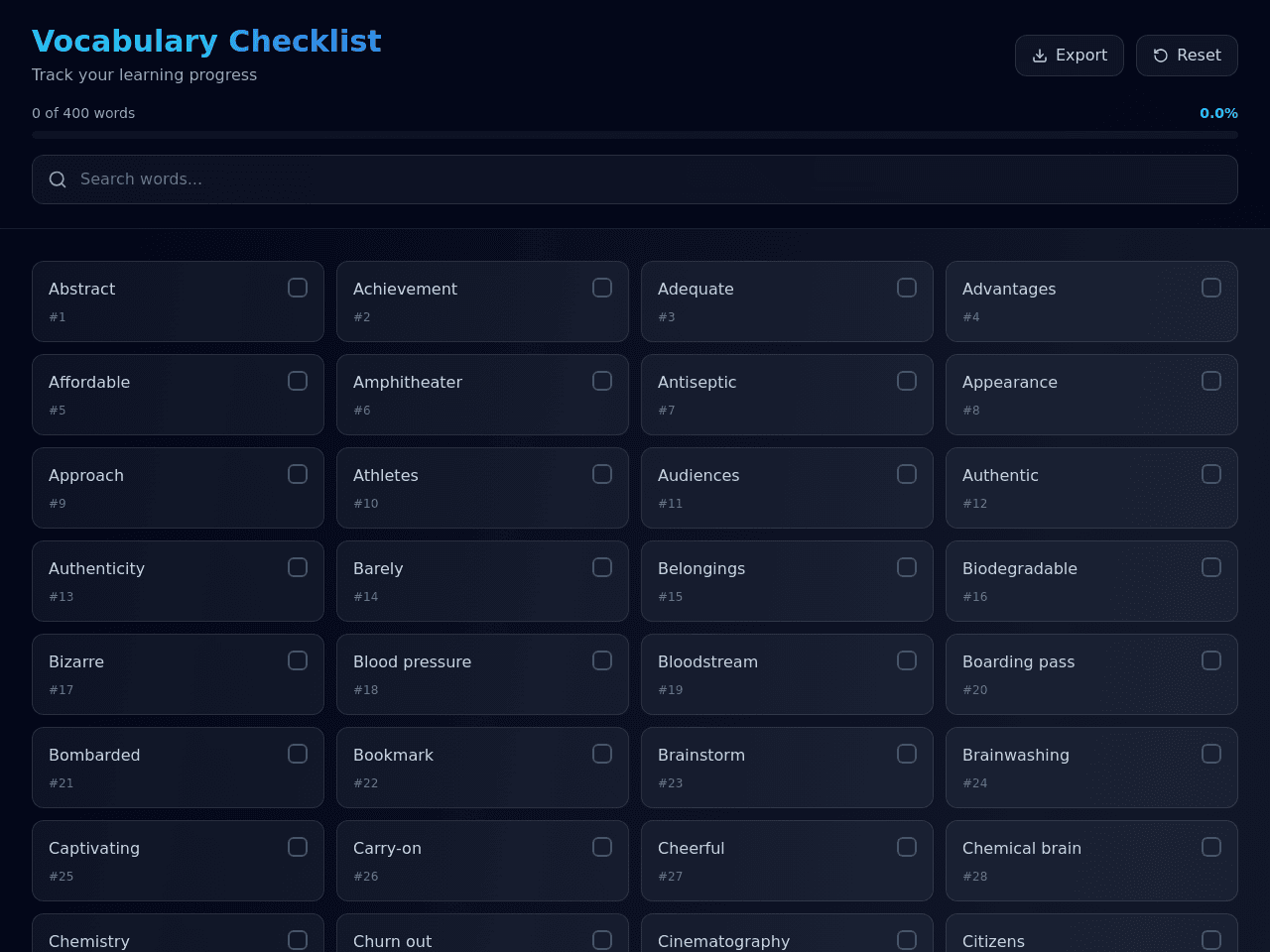 Checklist Portal