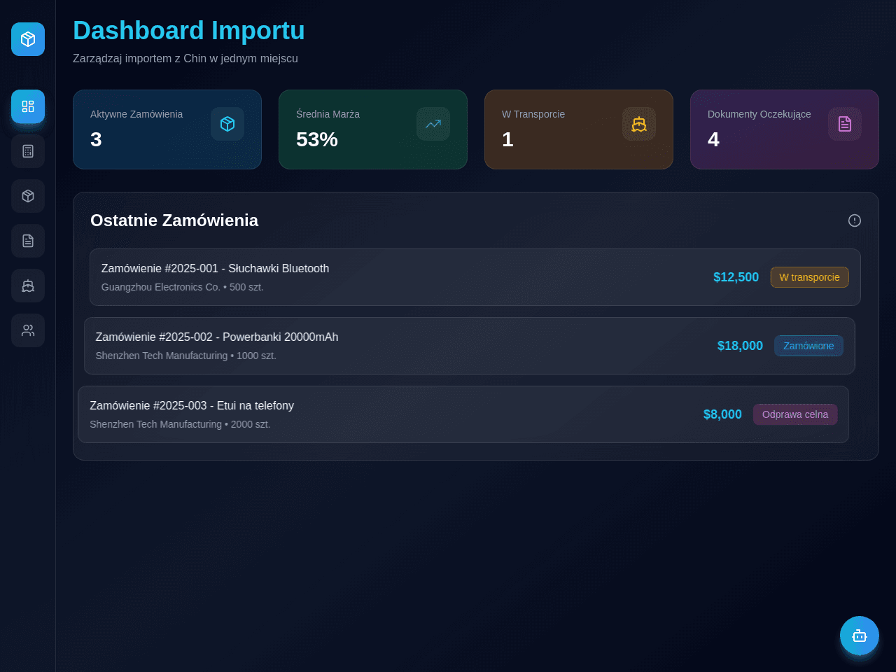 Import Project Planner