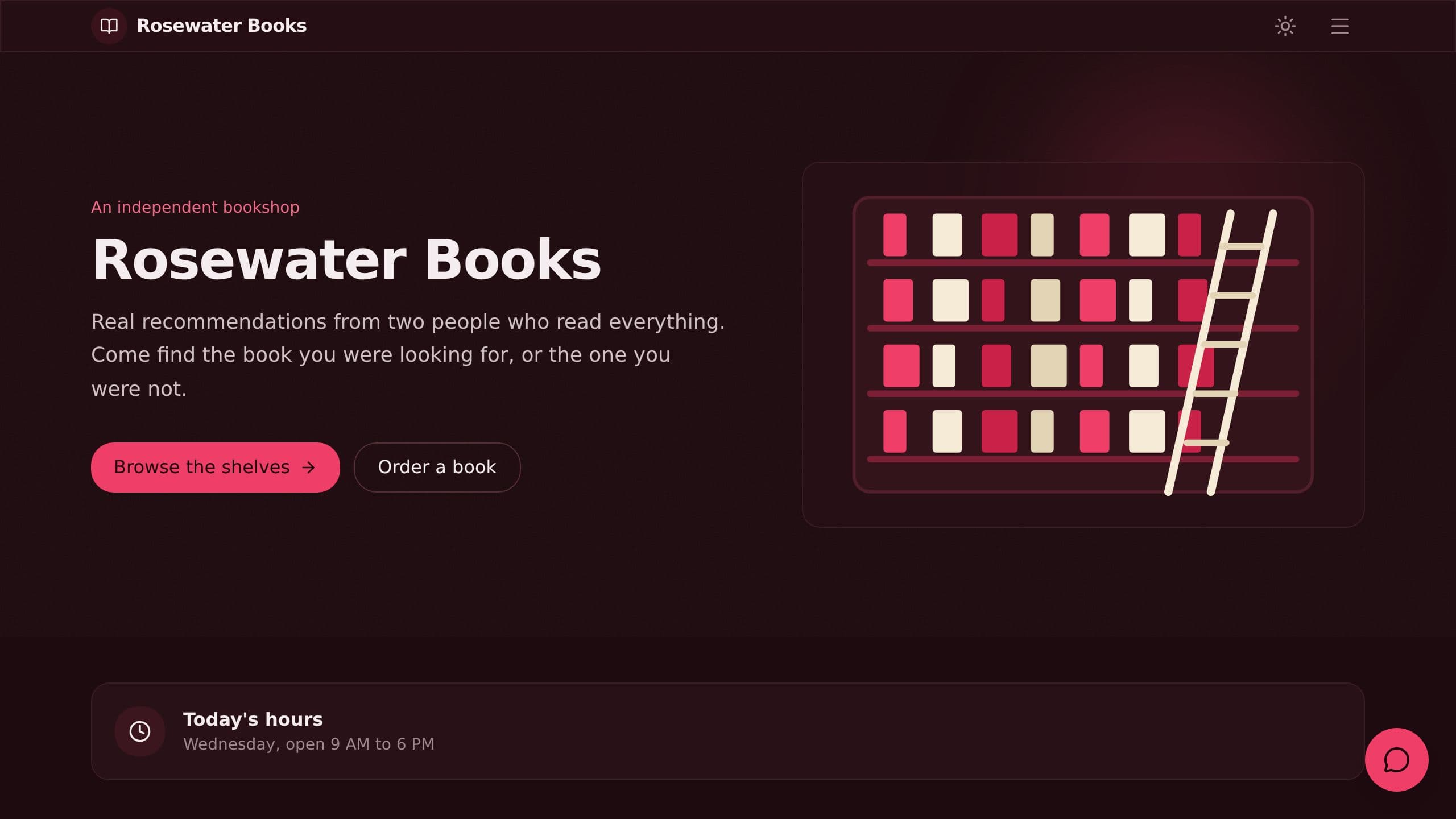 Bookstore Website Template preview