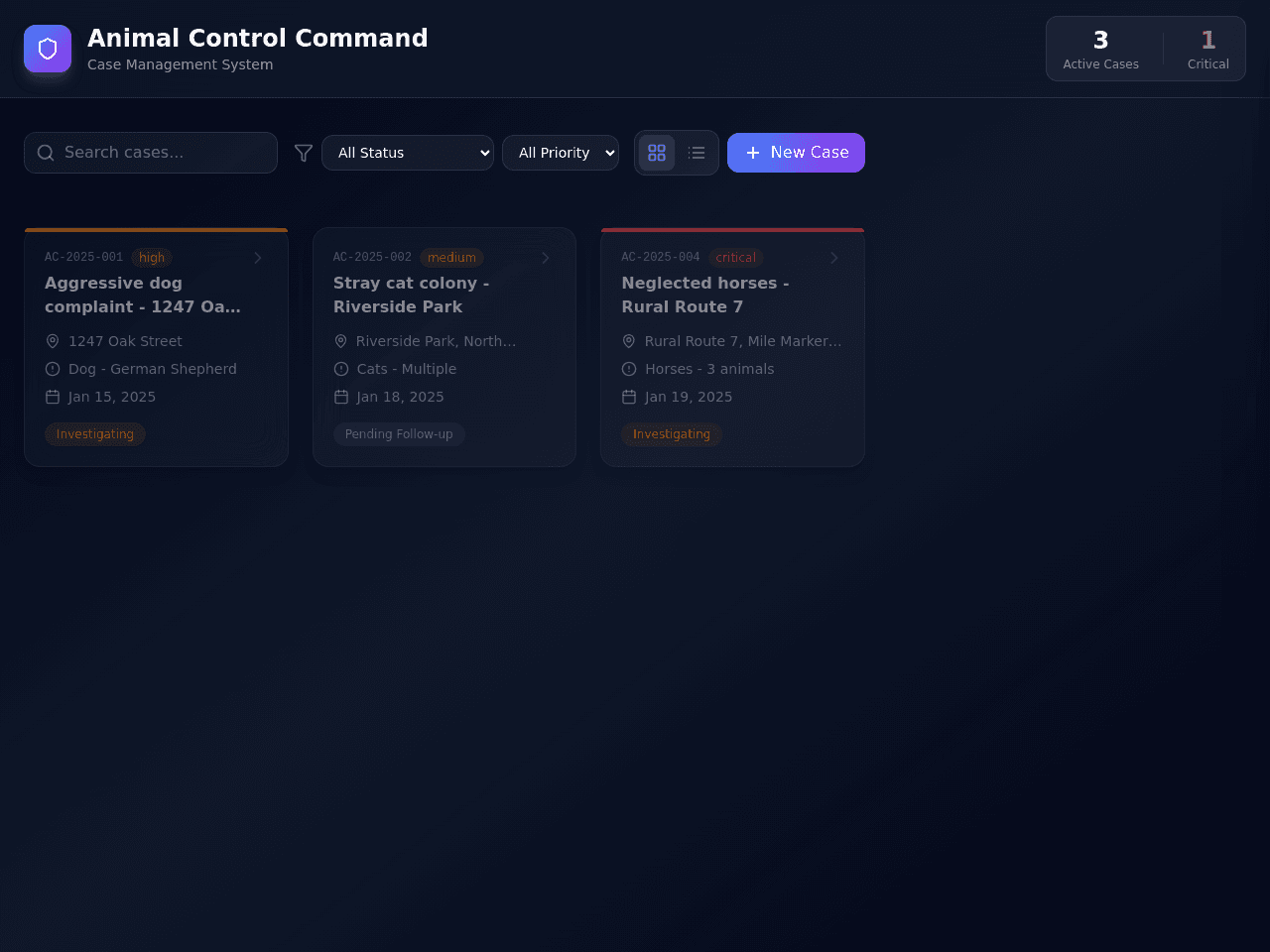 Case Manager Dashboard