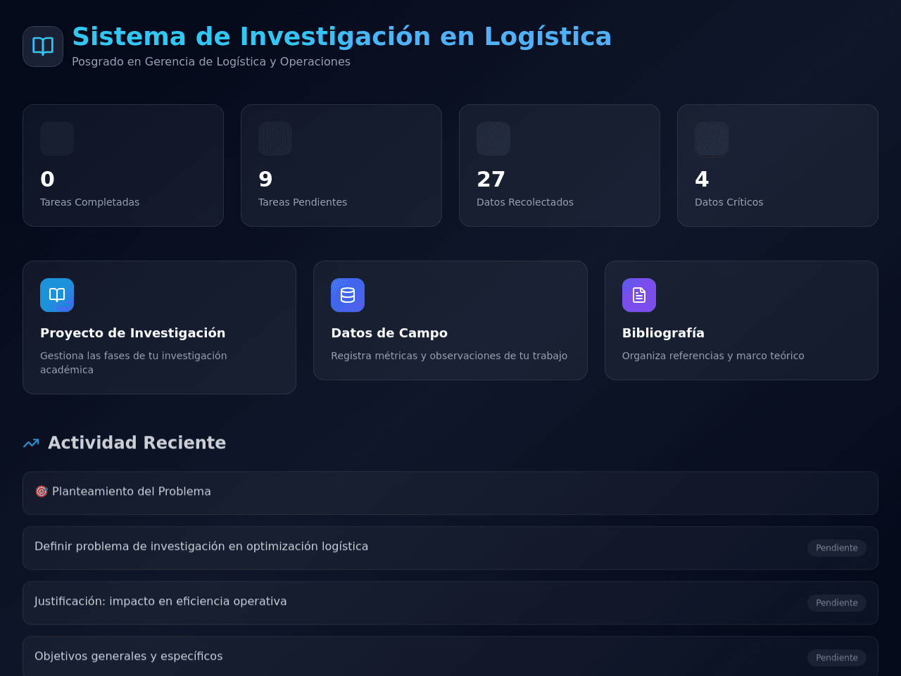 Logistics Insight Planner