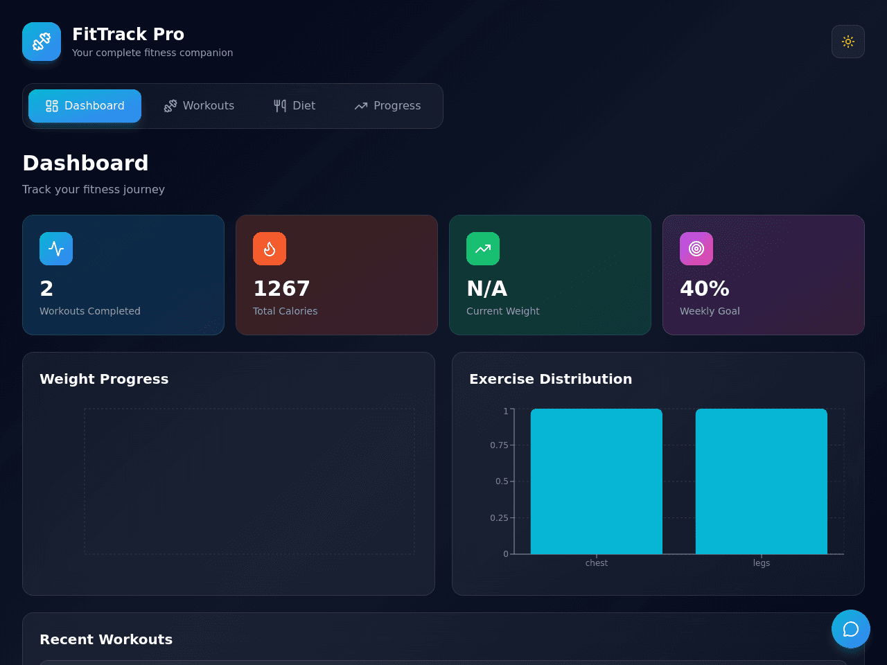 Fitness Progress Tracker