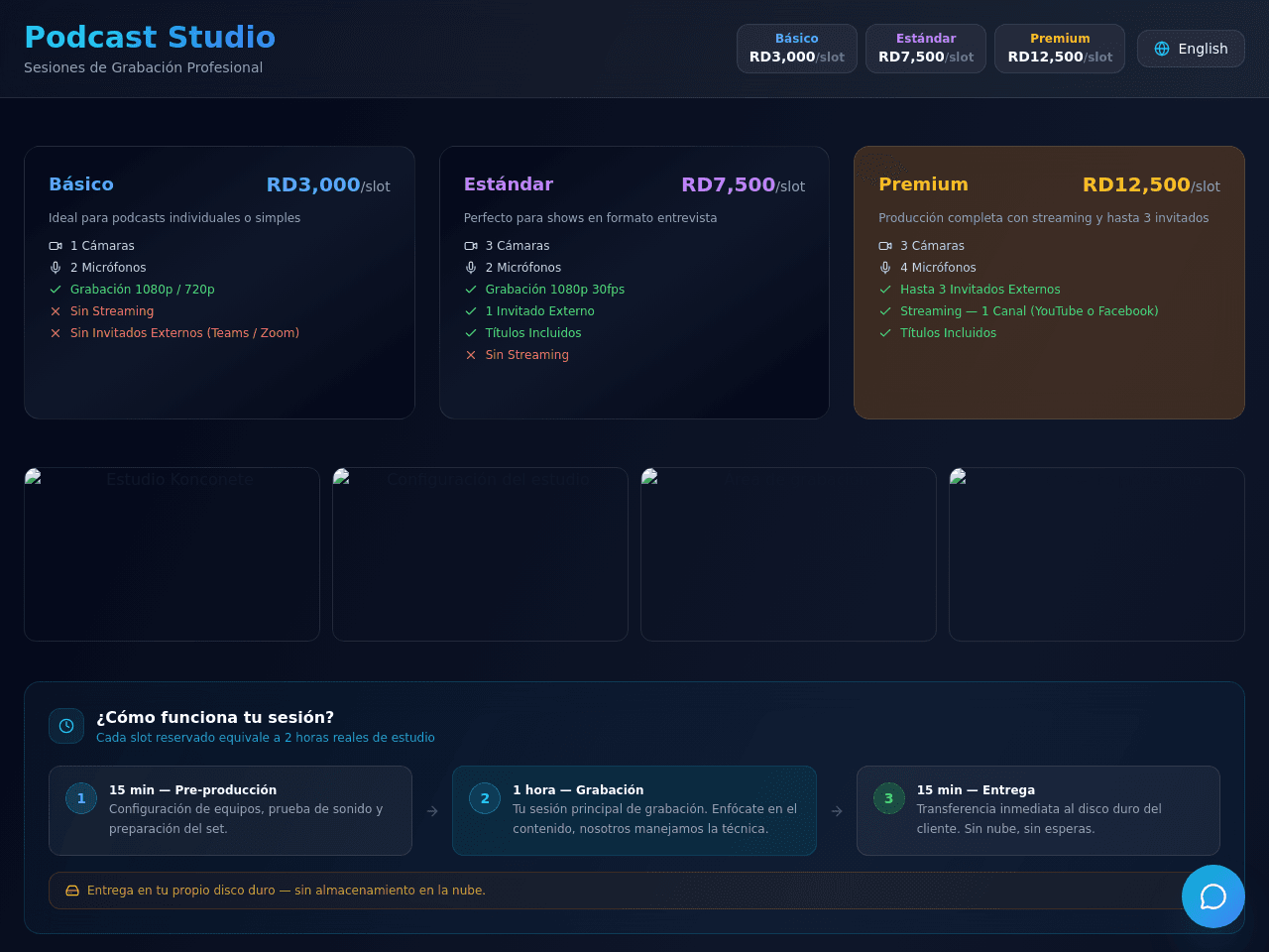 Studio Schedule Portal