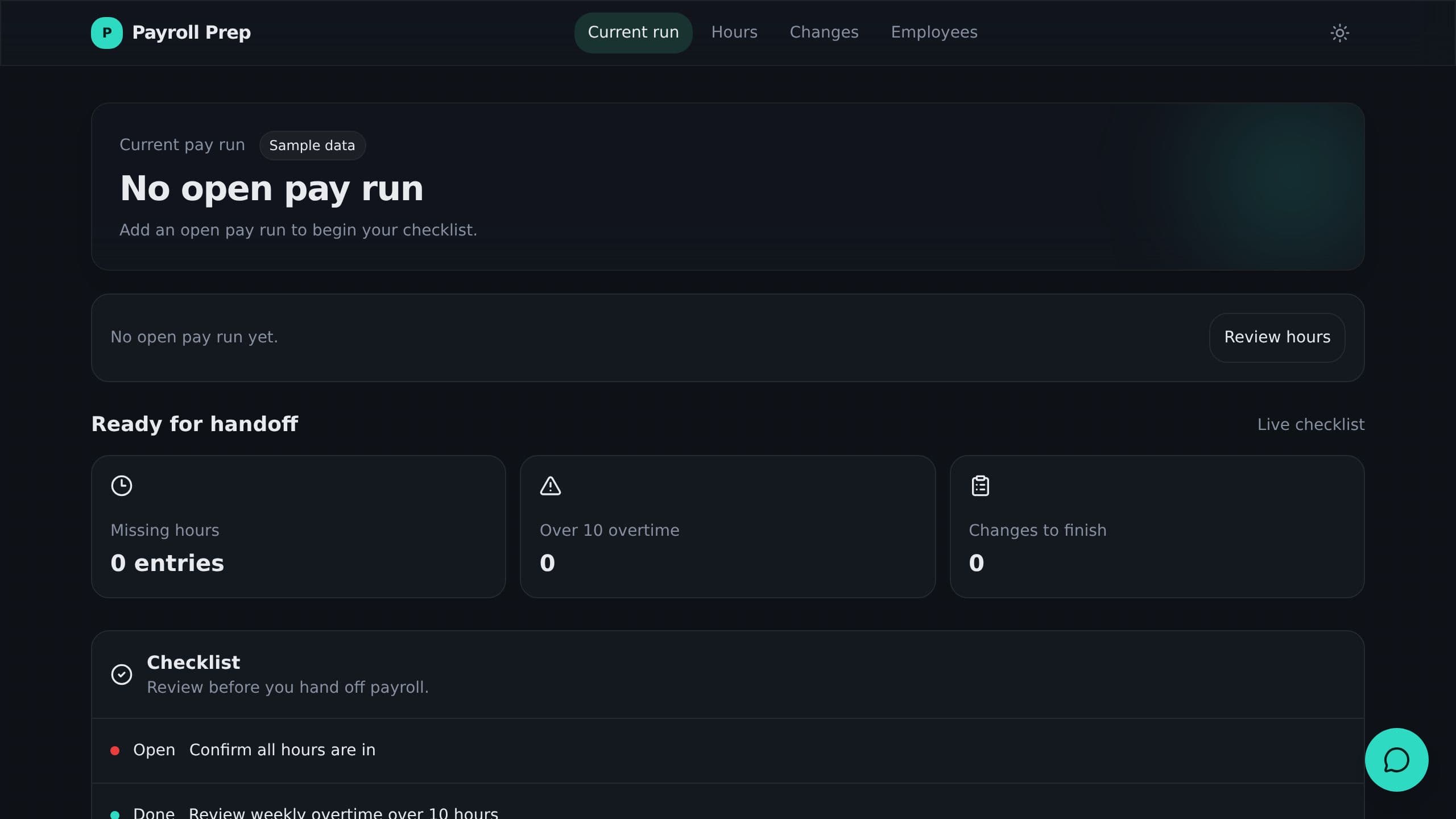 Payroll Prep preview