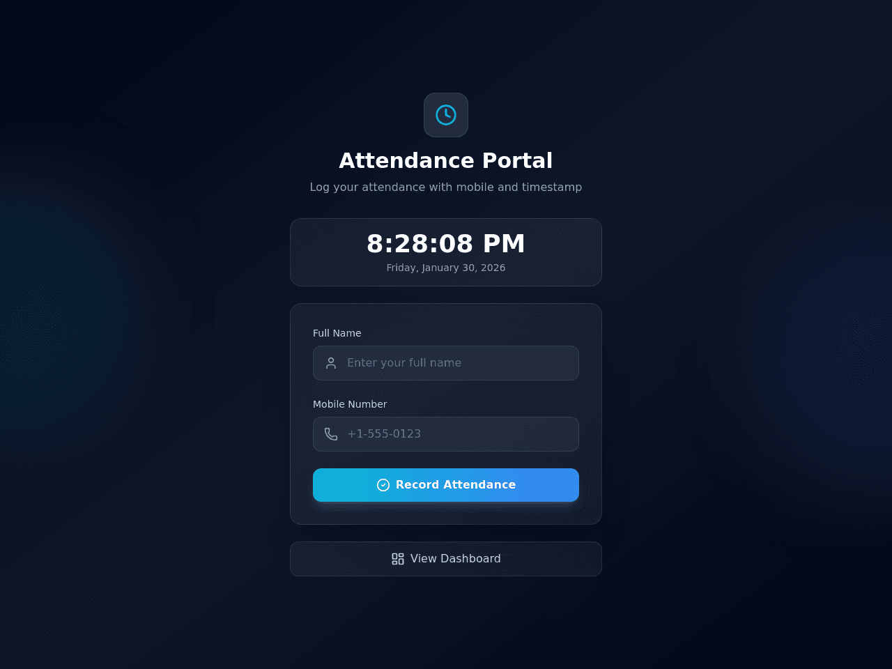 Attendance Log Portal