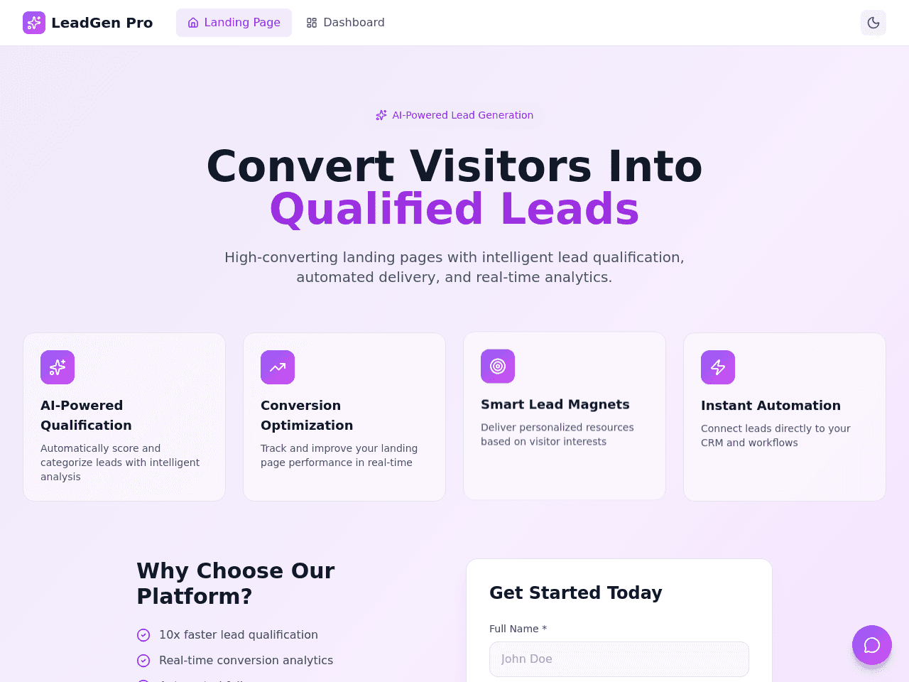 Landing Conversion Studio