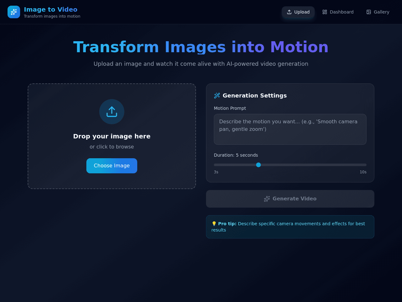Image to Video Studio