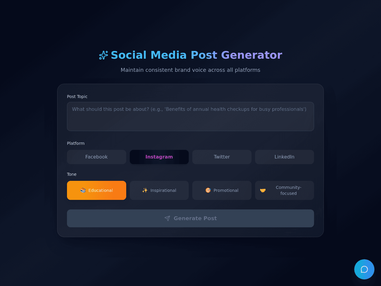 Post Creator Studio