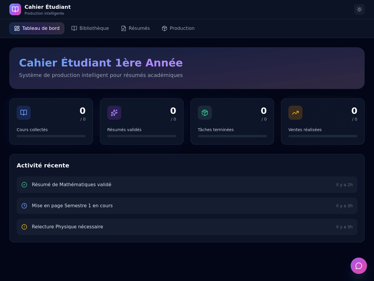 Course Summary Studio