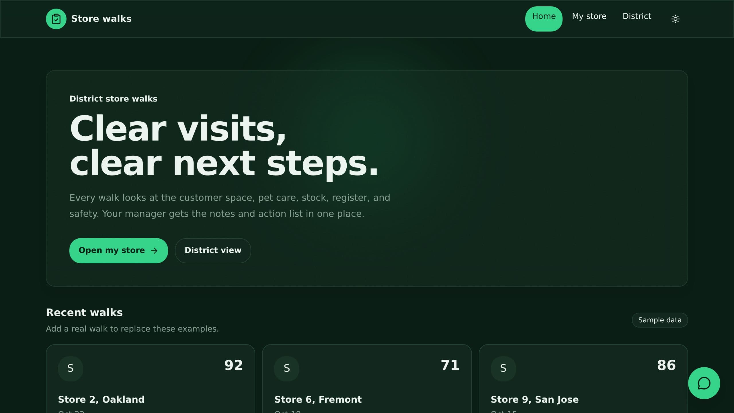 Store Visit Notes preview