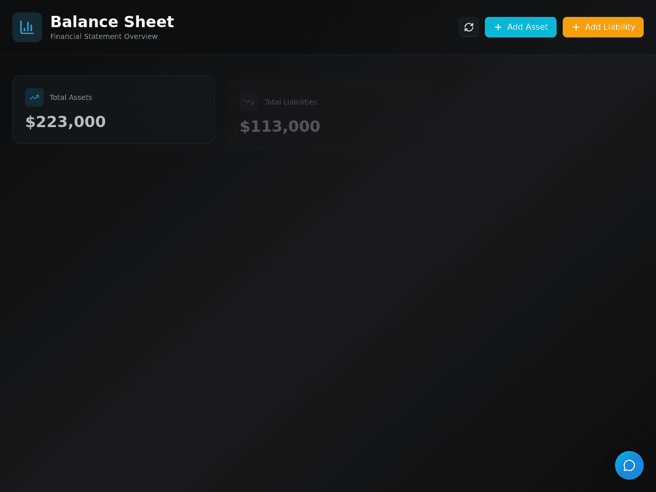 Balance Sheet Portal
