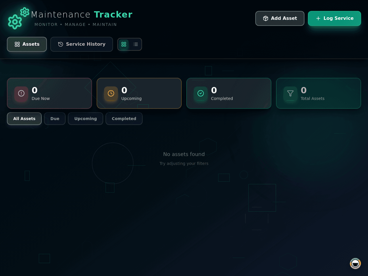 145 | Maintenance Tracker Dashboard
