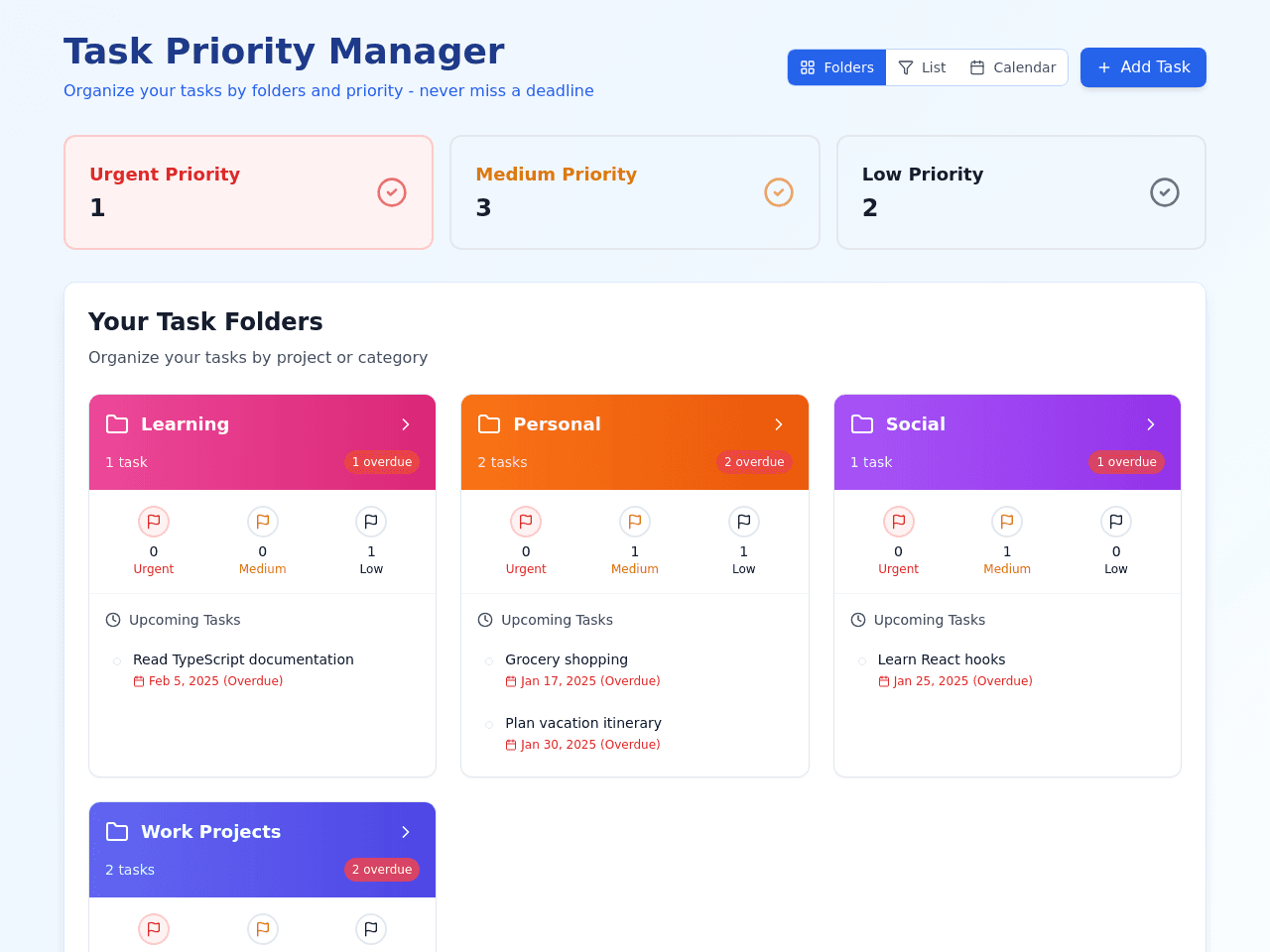 Priority Planner