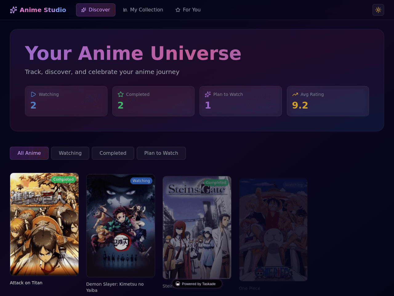 Anime List Portal