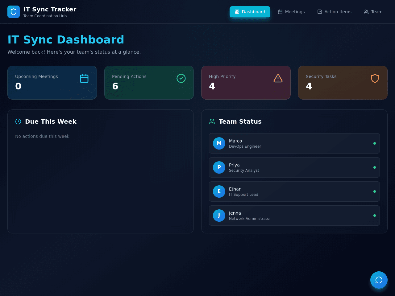 IT Sync Dashboard