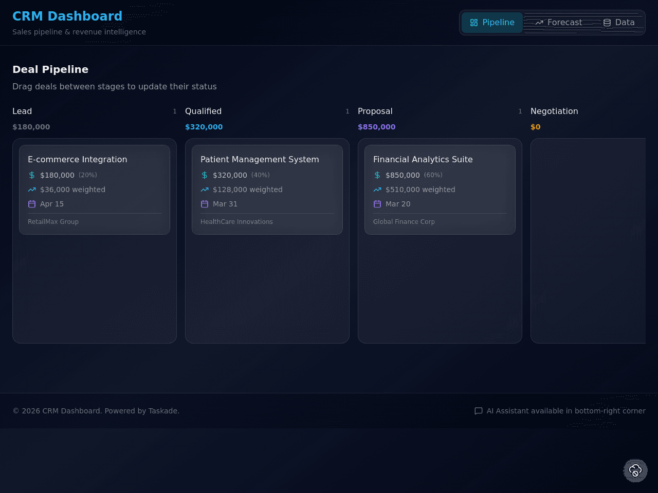 CRM Pipeline Portal