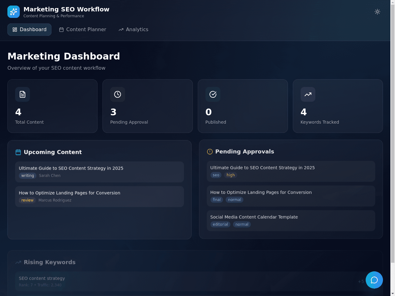 SEO Workflow Studio