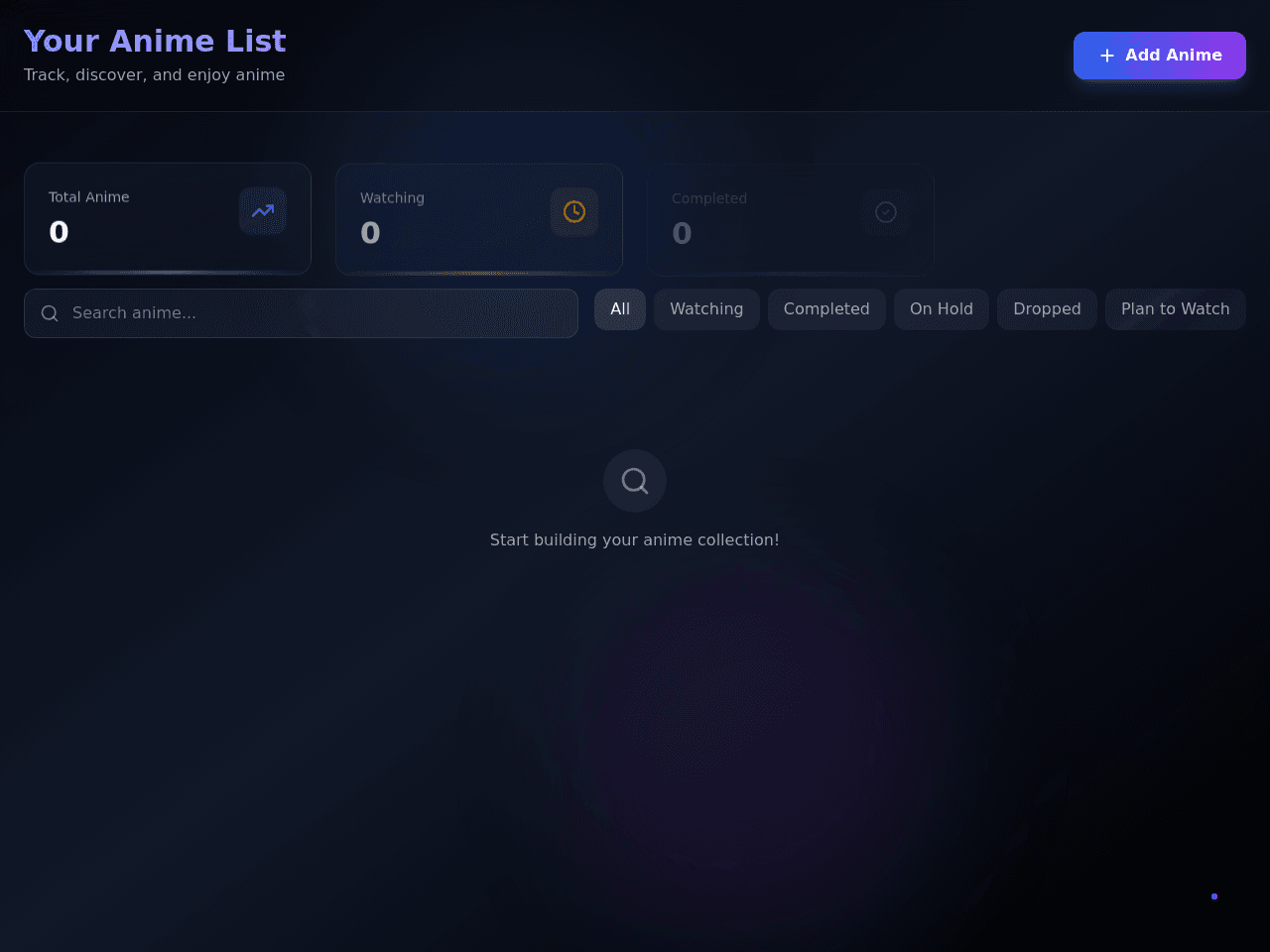 Anime List Portal