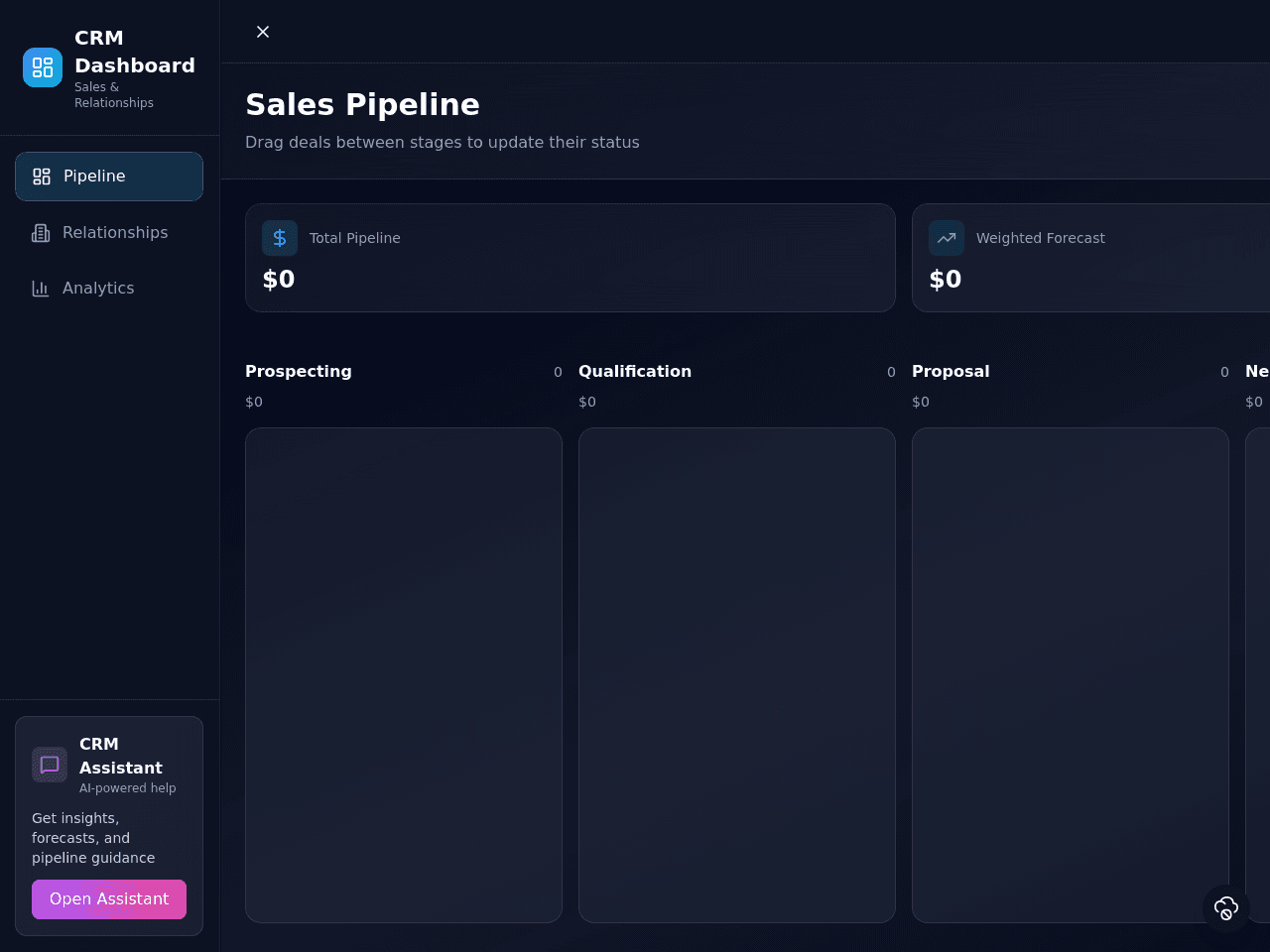 CRM Pipeline Dashboard