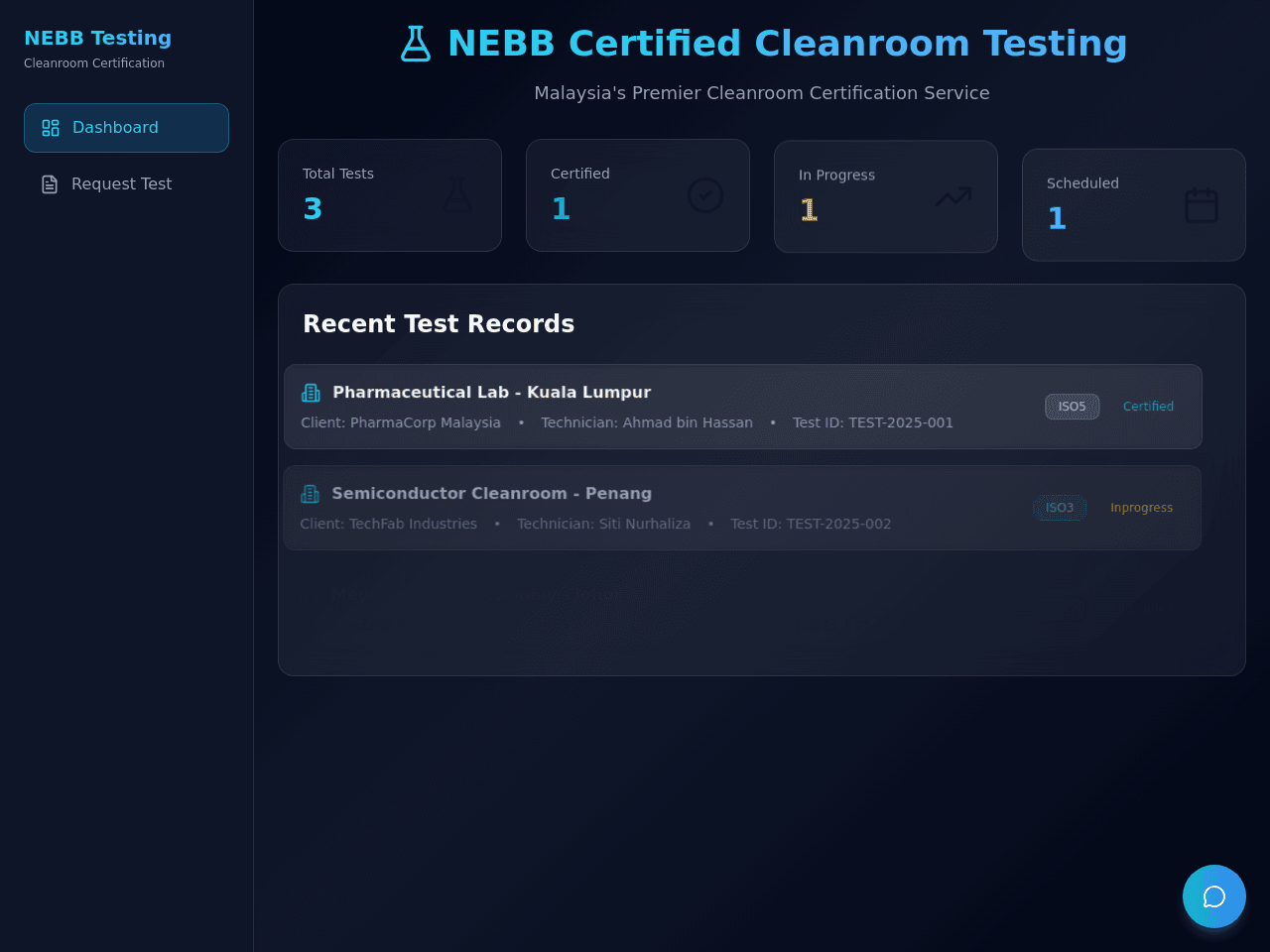 Cleanroom Test Portal