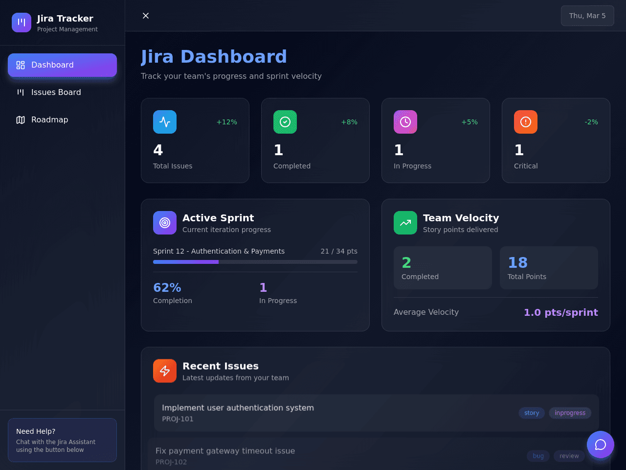 Jira Tracker Pro
