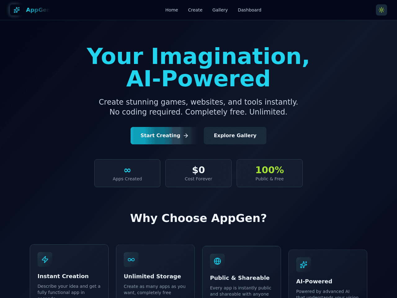 Free Creation Portal