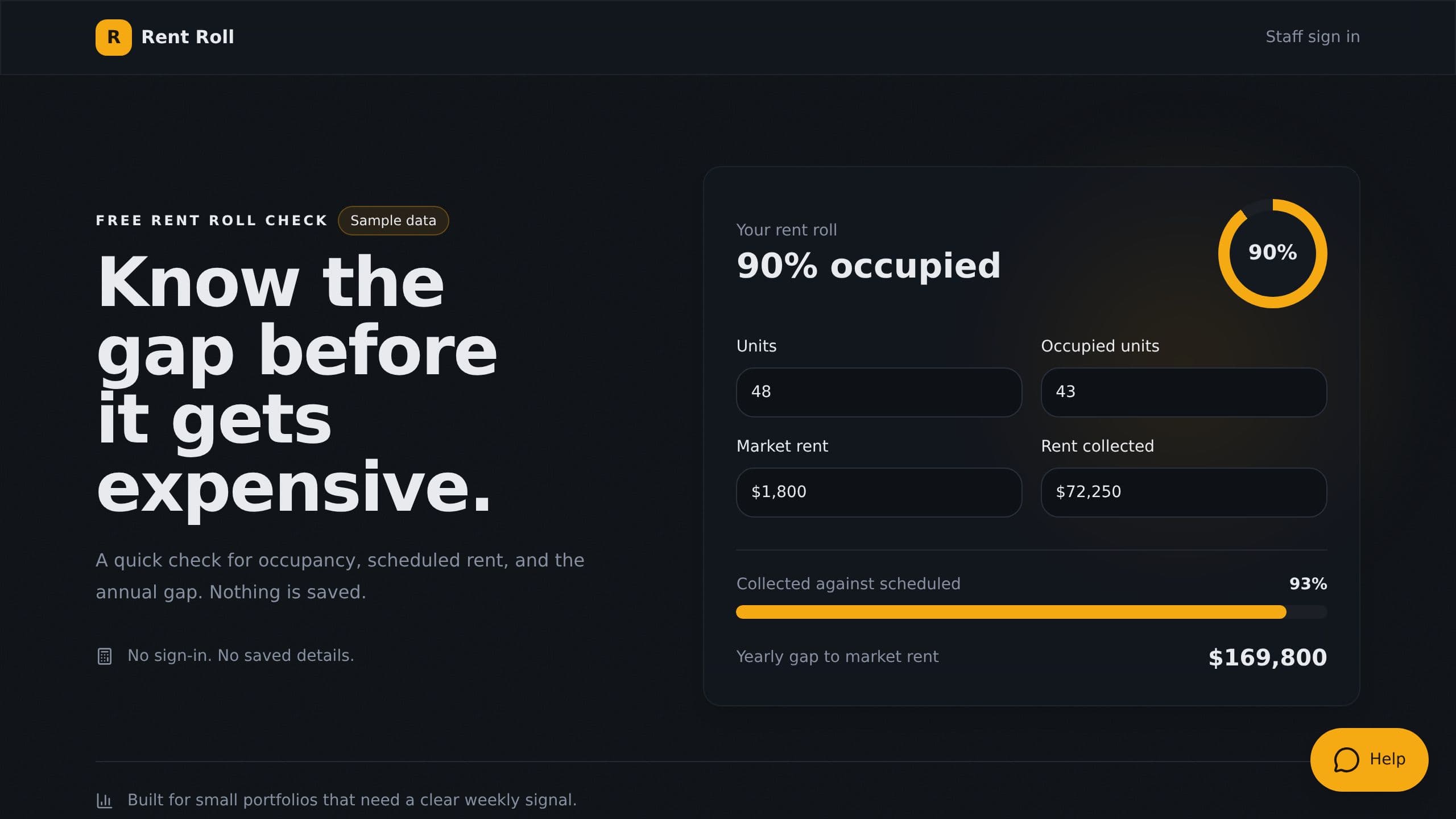 Rent Roll Dashboard preview