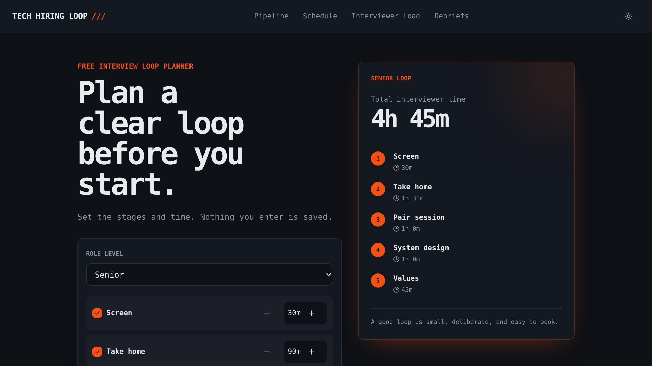 Tech Hiring Loop preview