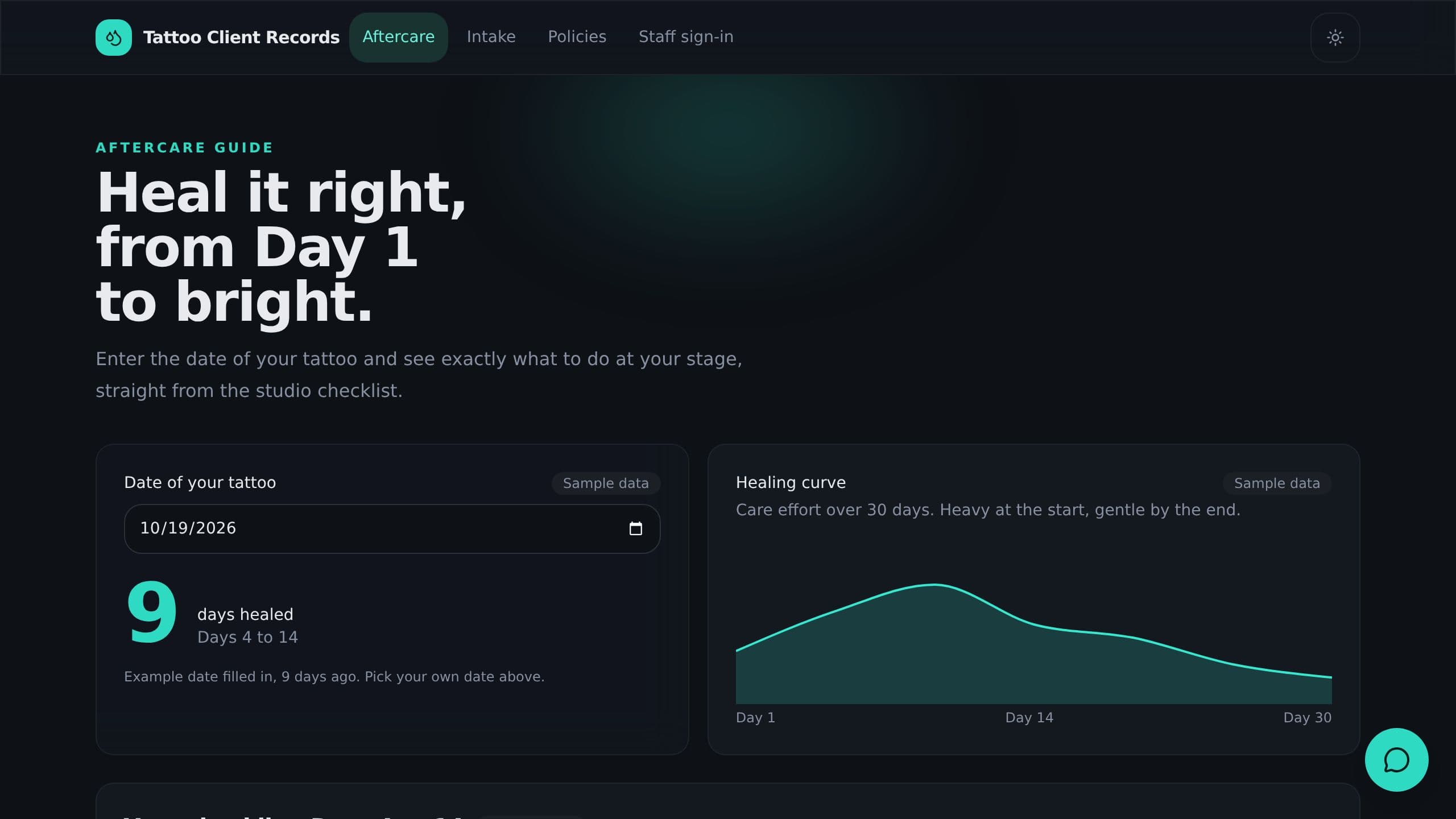 Tattoo Client Records preview